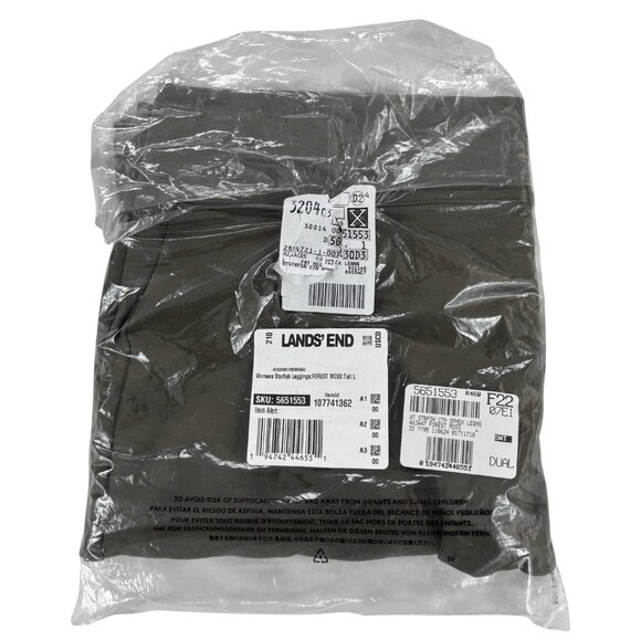 NWT Land's End Women's Starfish Leggings in Forest Moss Size Tall Large (14-16) - Picture 7 of 10